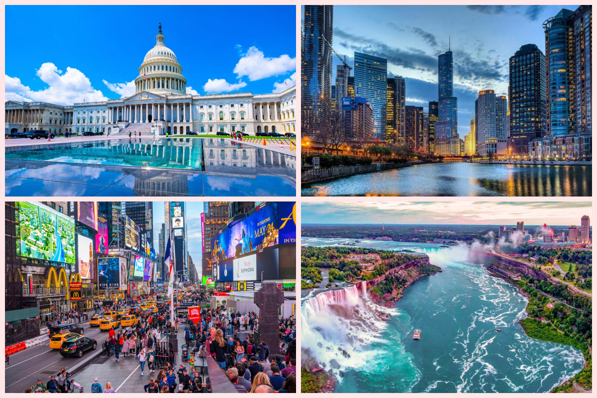 Kuzey Amerika Güzelleri New York(2) - Niagara(1) - Chicago(2) - Washington(2)